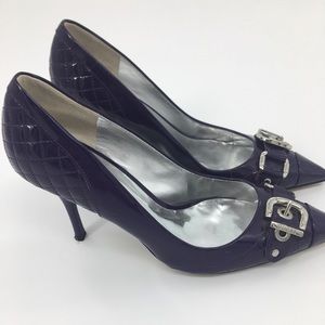 Guess Purple Patent Leather Pointy Toe Heels 6.5